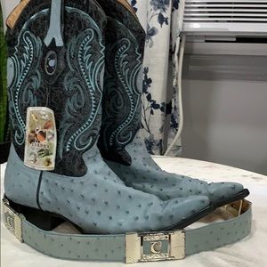 Original cuadra ostrich cowboy boots